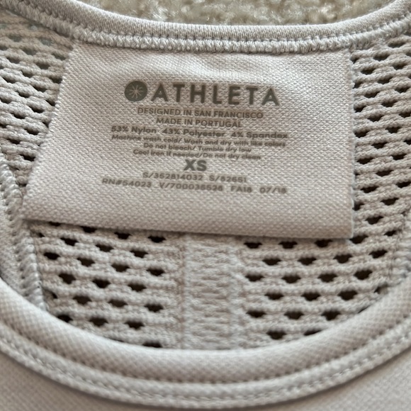 Athleta high neck tank; great for workouts or athleisure wear. Great condition! - Picture 3 of 4